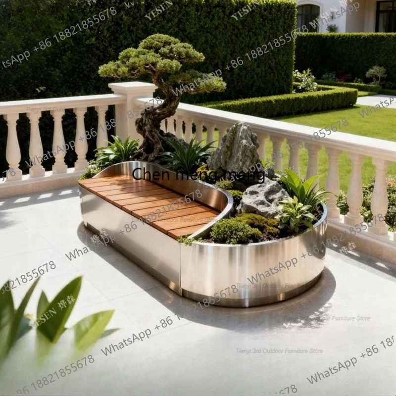 صندوق زهور D80 من الفولاذ المق - مراجعة Outdoor Furniture Metal Chairs وسعره