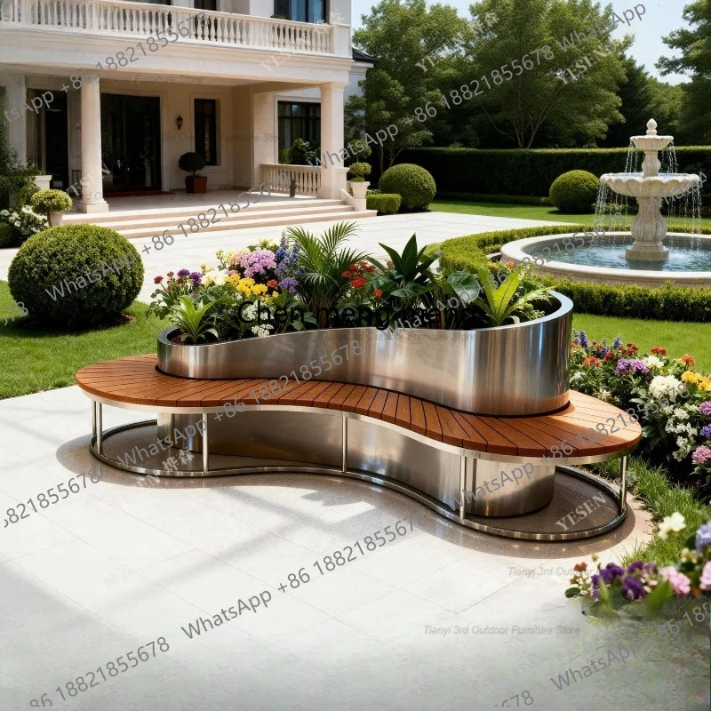 صندوق زهور D80 من الفولاذ المق - مراجعة Outdoor Furniture Metal Chairs وسعره