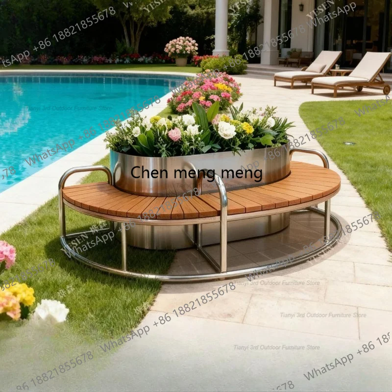 صندوق زهور D80 من الفولاذ المق - مراجعة Outdoor Furniture Metal Chairs وسعره