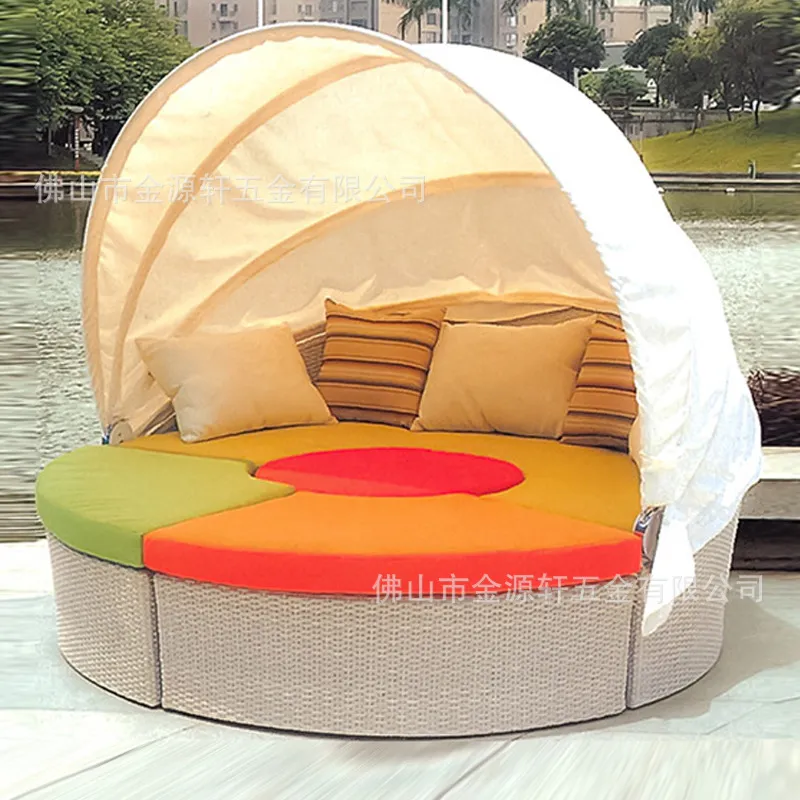 سرير نهاري دائري من الروطان لل - مراجعة Outdoor Daybed Furniture وسعره
